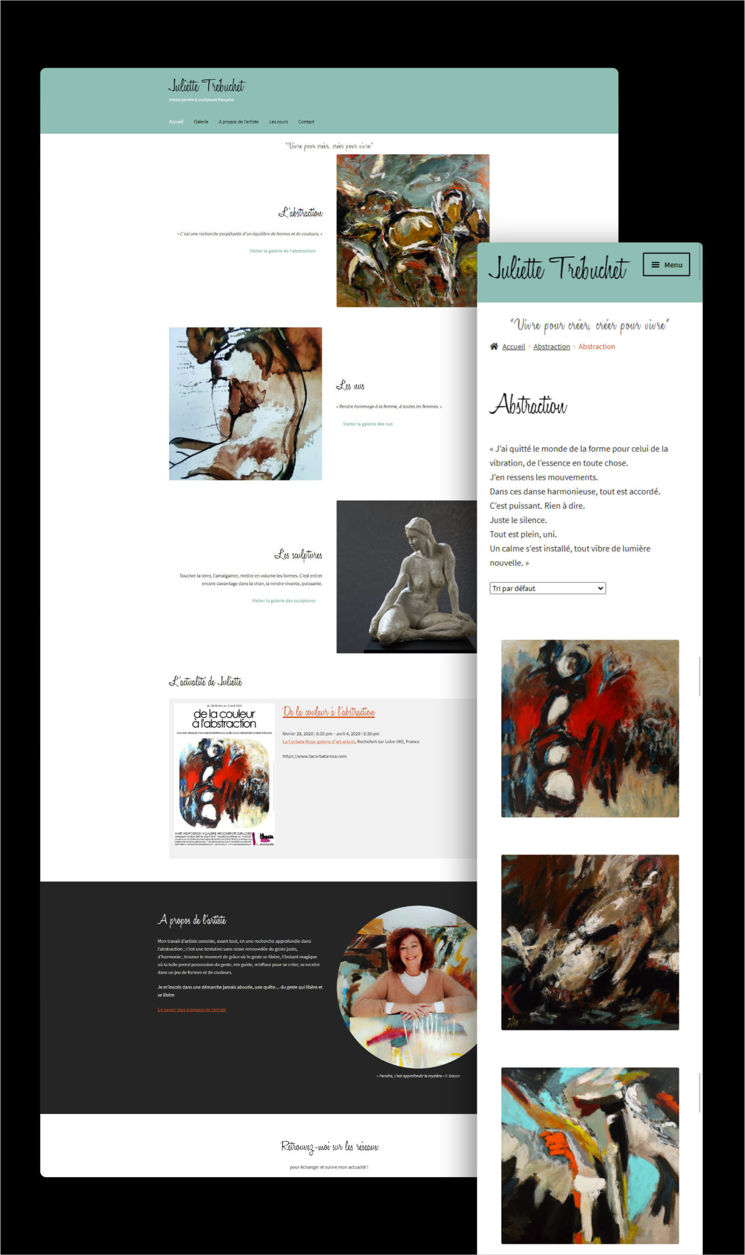 You are currently viewing Site web Juliette Trébuchet, artiste